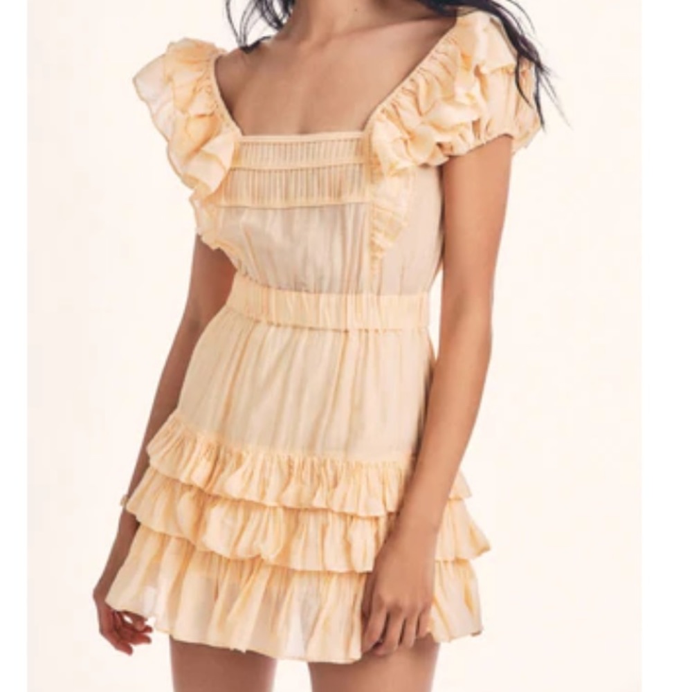 LoveShackFancy “Ivoire” Mini Dress